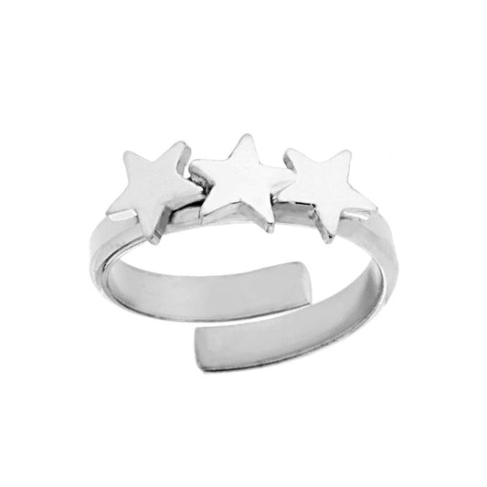 Anello tre stelle - argento 925