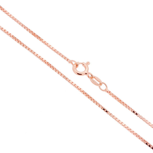 Collana veneziana 45cm - argento 925 rosè