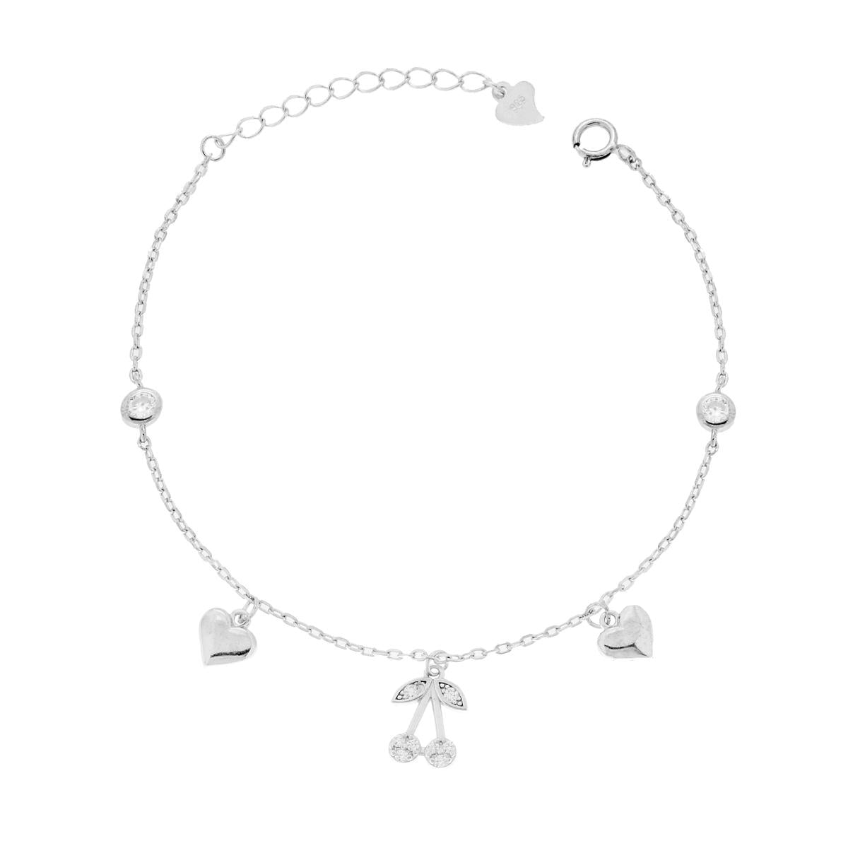 Bracciale con ciondoli  argento 925