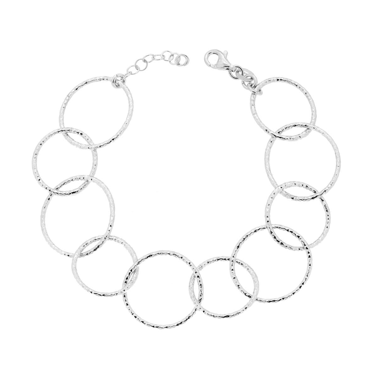 Bracciale cerchi multi - argento 925