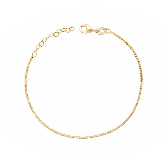 Bracciale veneziana - argento 925 gold