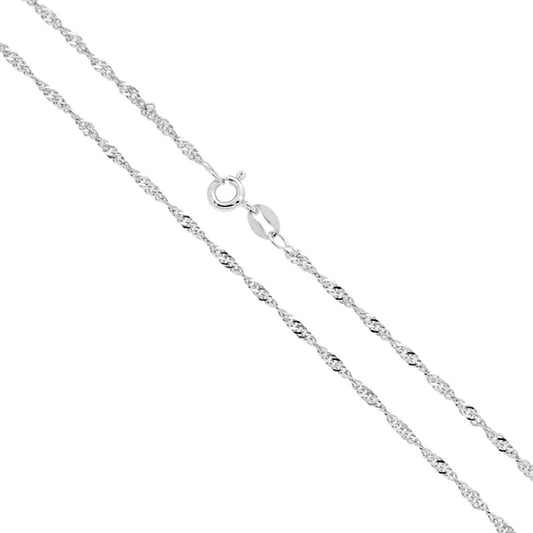 Collana dna 50cm - argento 925