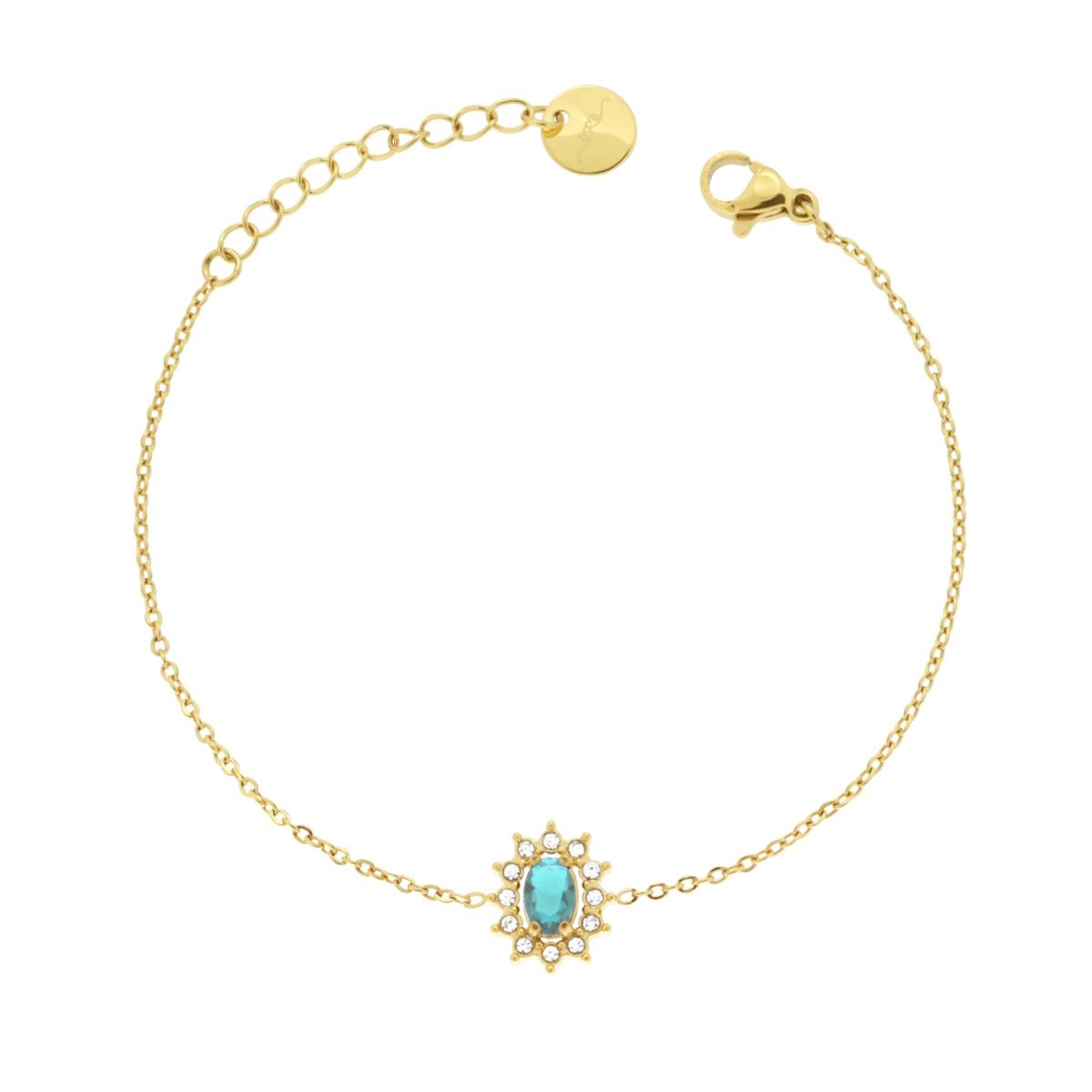 Bracciale Kate acquamarina gold