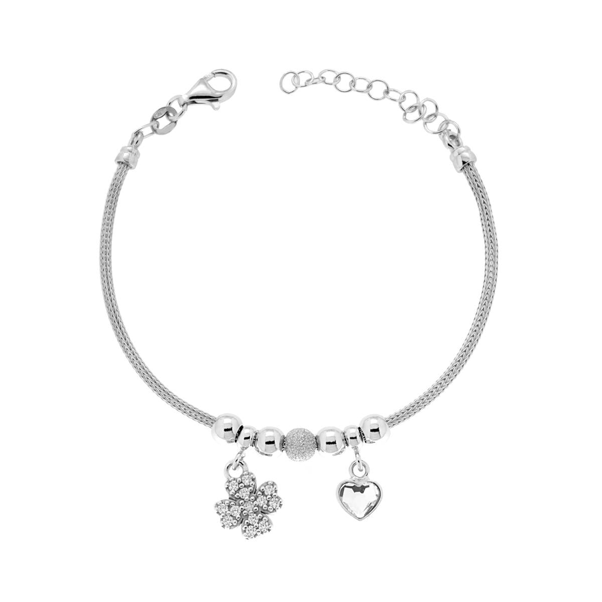 Bracciale con ciondoli - argento 925