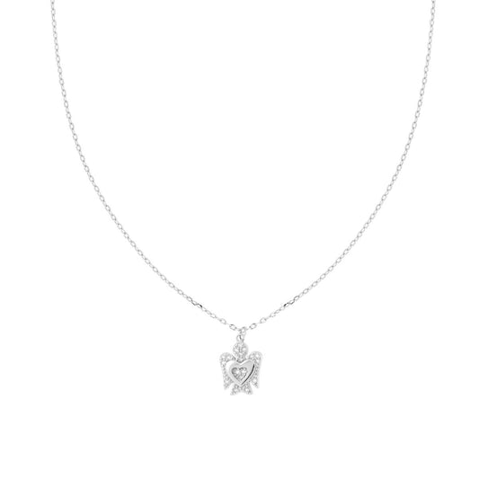 Collana con angelo zirconato-argento 925