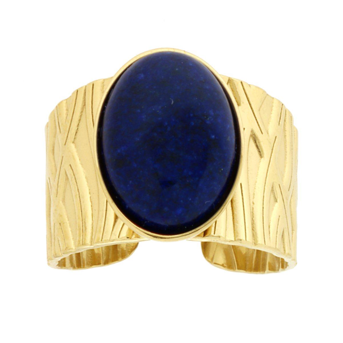 Anello pietra blu