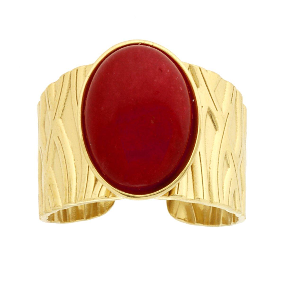 Anello pietra rossa